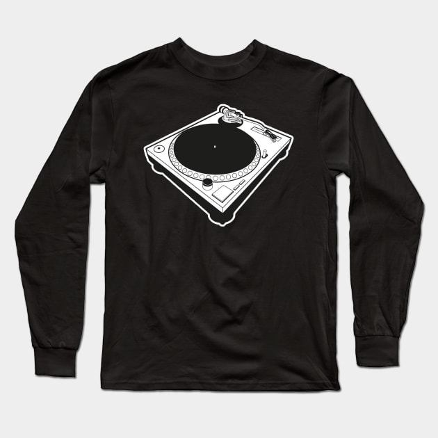 Turntable Dj. Long Sleeve T-Shirt by NineBlack